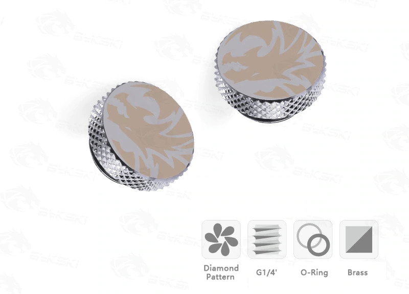 Bykski G1/4 B-PD5 Knurled Stop Plug