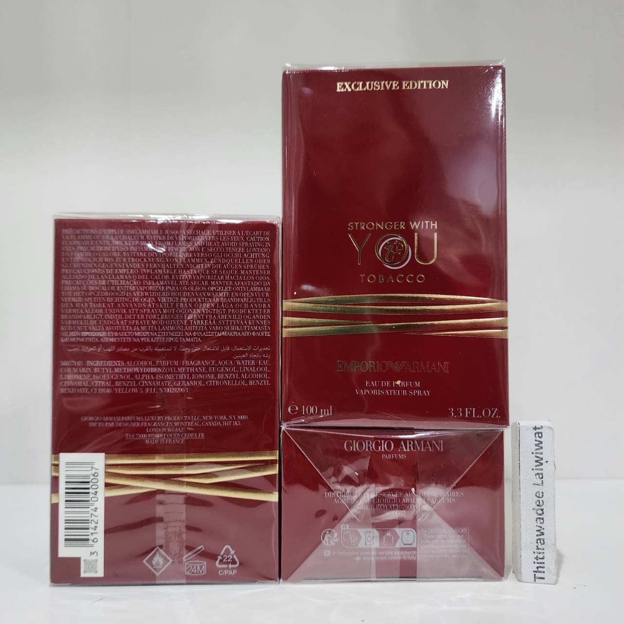 น้ำหอมแท้ Giorgio Armani Stronger With You Tobacco EDP 100ml กล่องซีล P-Gi0rgi0