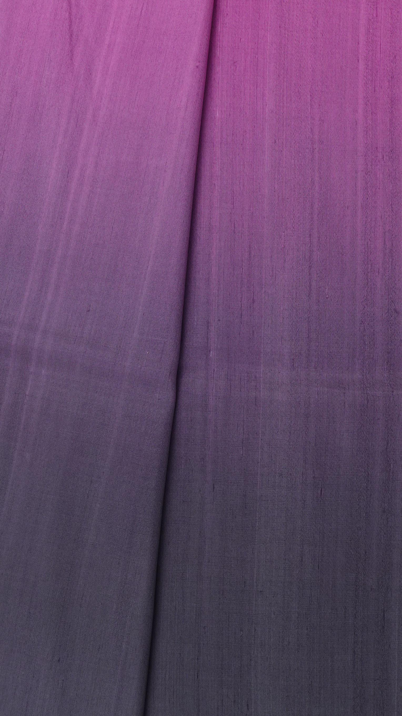 ผ้าไหมย้อมสไลด์สี ไหมบ้านทอมือ 2ตะกอ สีม่วง-สีเทาเข้ม เลือกขนาด รหัส BT-TT-02246854