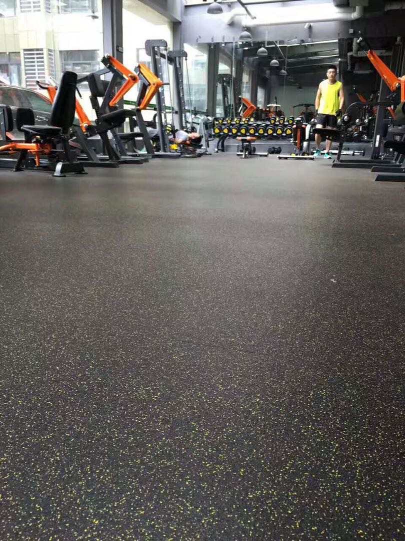 พื้นฟิตเนสแผ่นยาง EPDM แบบม้วน