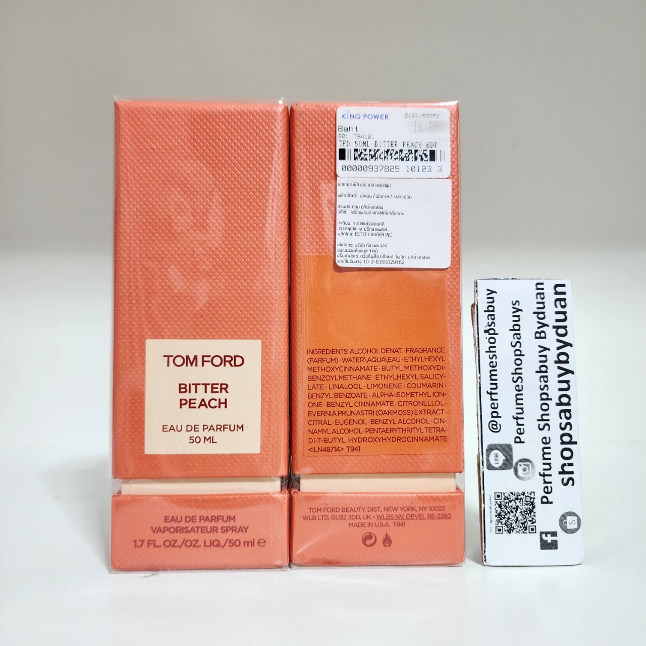น้ำหอมแท้ Tom Ford Bitter Peach Eau De Parfum For Women And Men 50ml กล่องซีลป้ายไทย