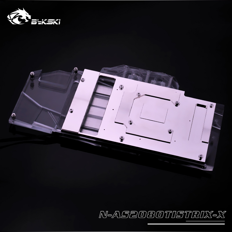Bykski ASUS ROG STRIX GTX2080Ti 011G GAMING Full Coverage GPU Water Block w/ Backplate (FR-N-AS2080TISTRIX-X)