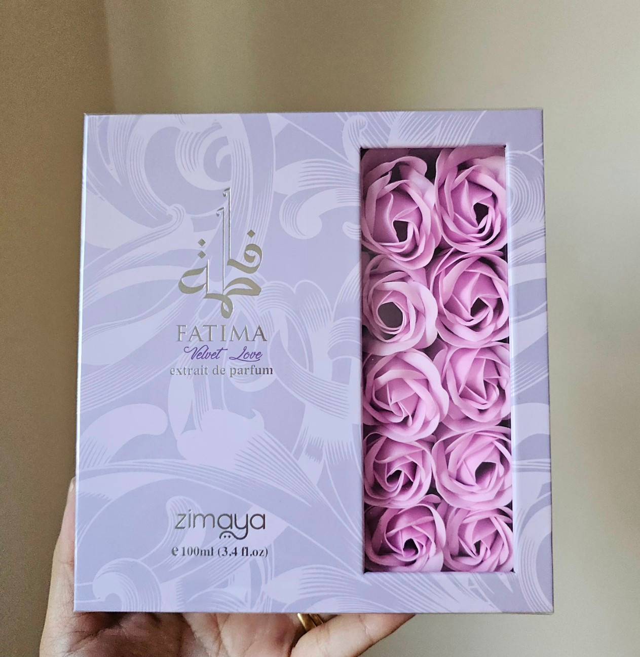 น้ำหอมแท้ Zimaya Fatima Velvet Love extrat de parfum 100ml กล่องซีล คล้าย LV rose des vents