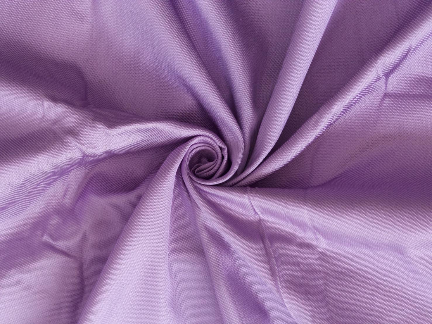 ผ้าไหมยก 4ตะกอ สีพื้นเนื้อลูกฟูก ไหมแท้ สีม่วงดอกมะเขือ (ราคาต่อเมตร) รหัส B-119-1074WA12