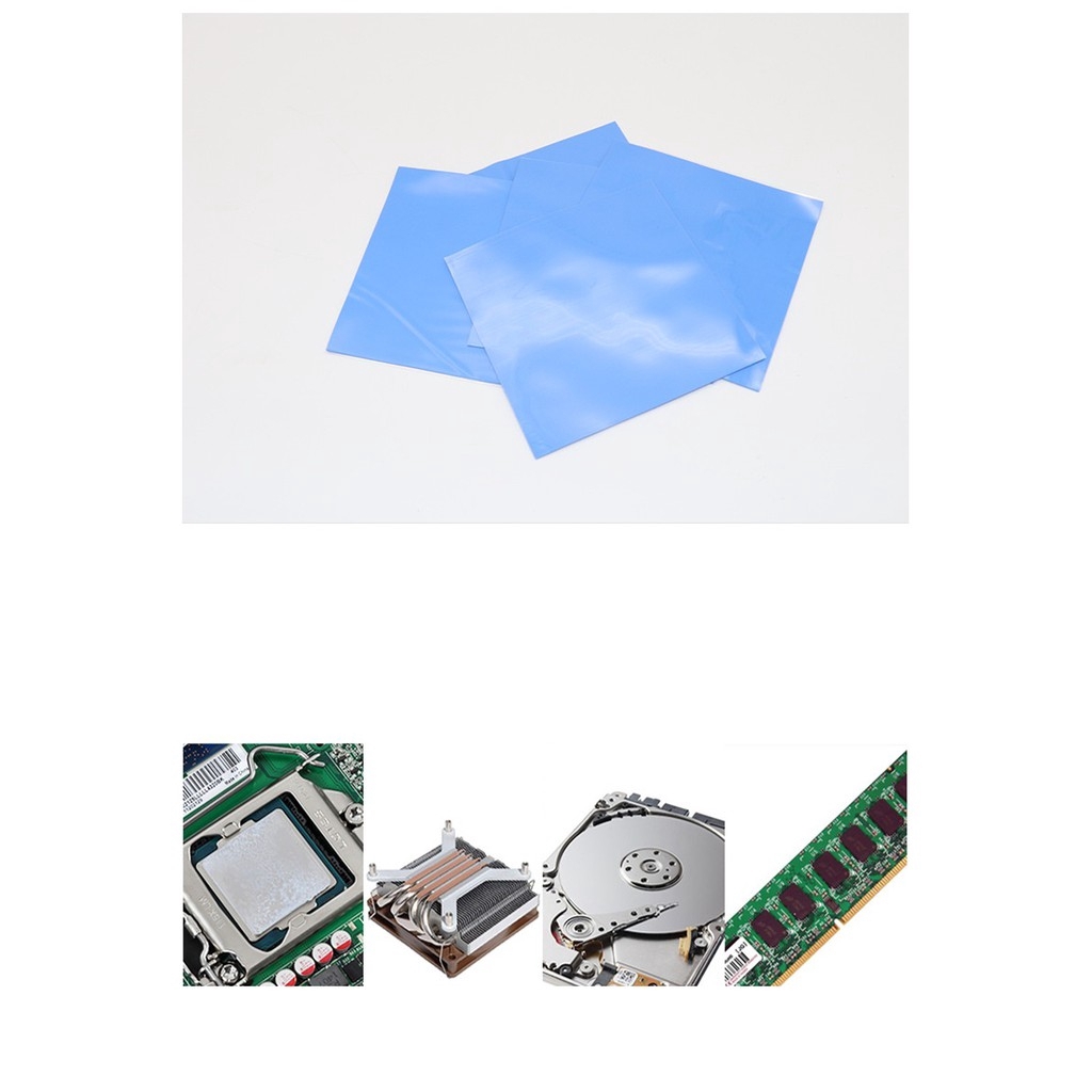 🚛พร้อมส่ง🚛 GPU CPU Heatsink Cooling Thermal Pad Silicone Pad แผ่นซิลิโคนระบายความร้อน