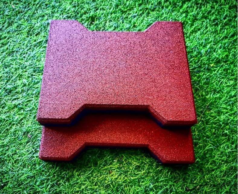 แผ่นยางปูพื้นคอกม้าบล็อคยางหนา25mm