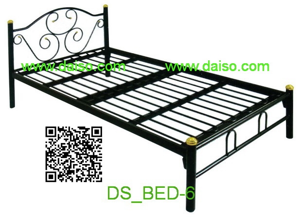 ขายส่ง เตียงนอนเหล็ก3.5ฟุต / เตียงนอนเหล็ก3ฟุตครึ่ง_DS-BED-6