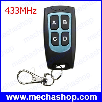 รีโมทควบคุมระยะไกล รีโมทจูนควบคุมความถี่ 433MHz 4CH RF Wireless Remote Control RF Waterproof Transmitter 433MHz lamp/Garage Door