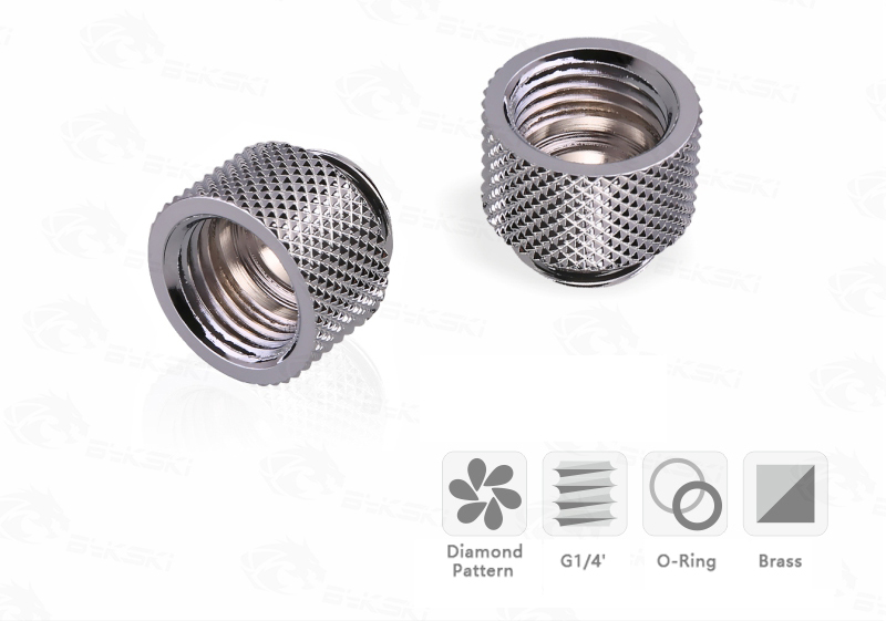 Bykski G1/4 Male/Female Extension Coupler - 10mm B-EXJ-10