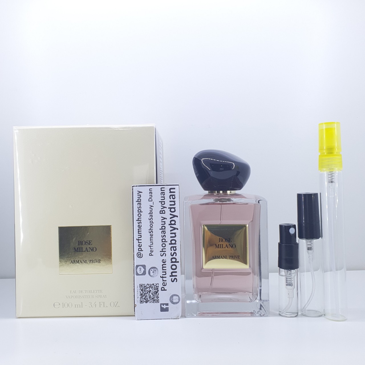 น้ำหอมแท้แบ่งขาย Giorgio Armani Prive Les Eaux - Rose Milano EDT 💕Travel Size แบบทดลอง