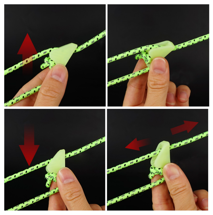 ตัวช่วยรัด ขึงรั้งเต้นท์ เรืองแสง (คู่ละ)