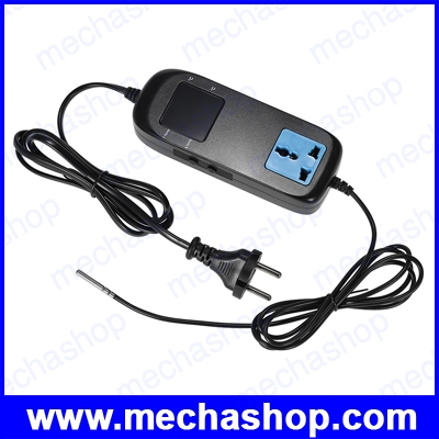เครื่องควบคุมอุณหภูมิพร้อมปลั๊กไฟ เทมเพอเรเจอร์คอนโทรล Temperature Controller Electronic Thermostat Thermocouple with Socket