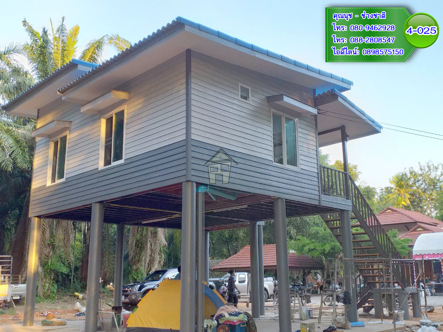 4-025 บ้านน็อคดาวน์ ทรงโมเดิร์น