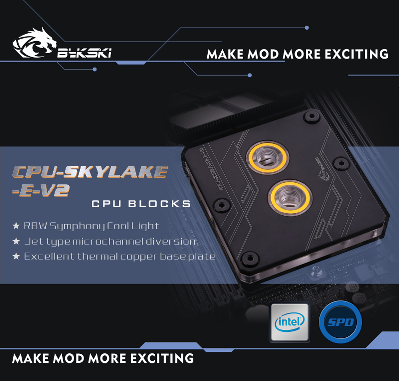 Bykski Intel CPU-SKYLAKE-E-V2 LGA3647/SKYLAKE