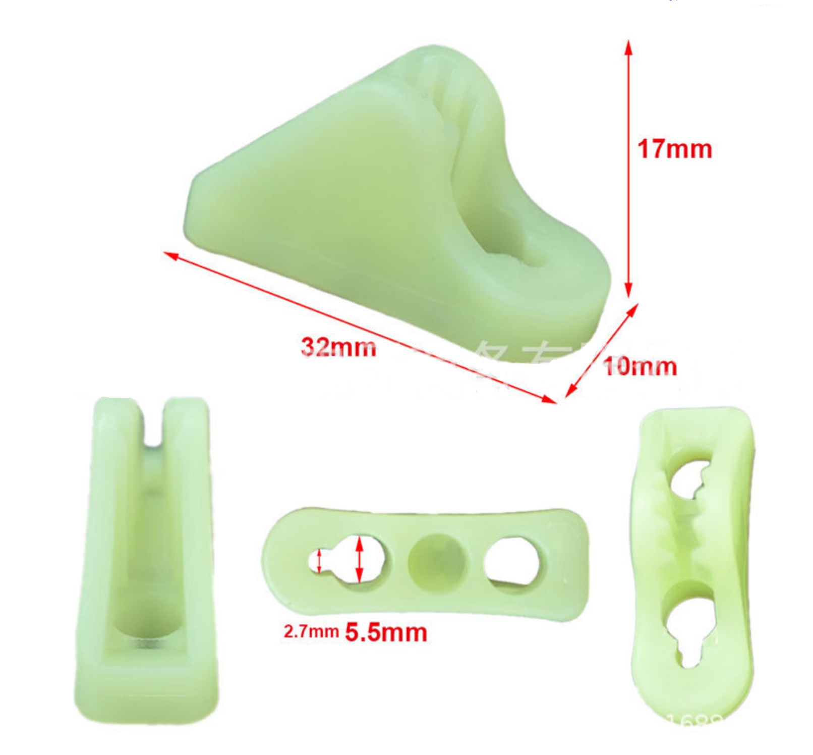 ตัวช่วยรัด ขึงรั้งเต้นท์ เรืองแสง (คู่ละ)