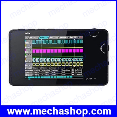 ดิจิตอลออสซิโลสโคป Mini DSO LA104 Digital Logic Analyzer 2.8 inch Screen 4 Channels Oscilloscope SPI IIC UART Programmable 100MHz Max Sampling Rate