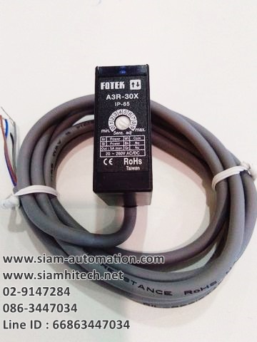 Photoelectric Sensor ยี่ห้อ Fotek รุ่น A3R-30X