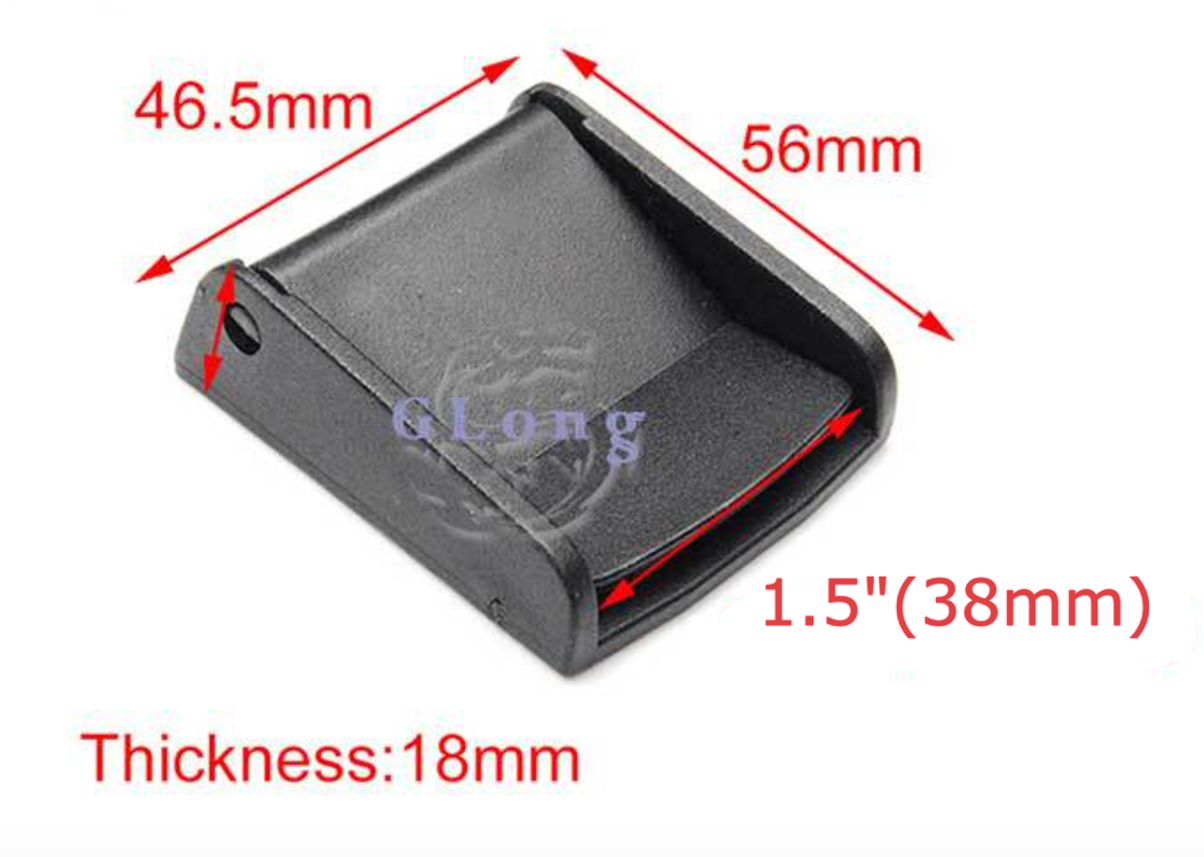 ตัวล็อค เลื่อนปรับสาย ขนาด 1.5 นิ้ว