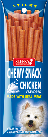 ขนมสุนัข SLEEKY ชิววี่สแน็ค รสไก่ (ชนิดแท่ง - สำหรับหมาเล็ก)