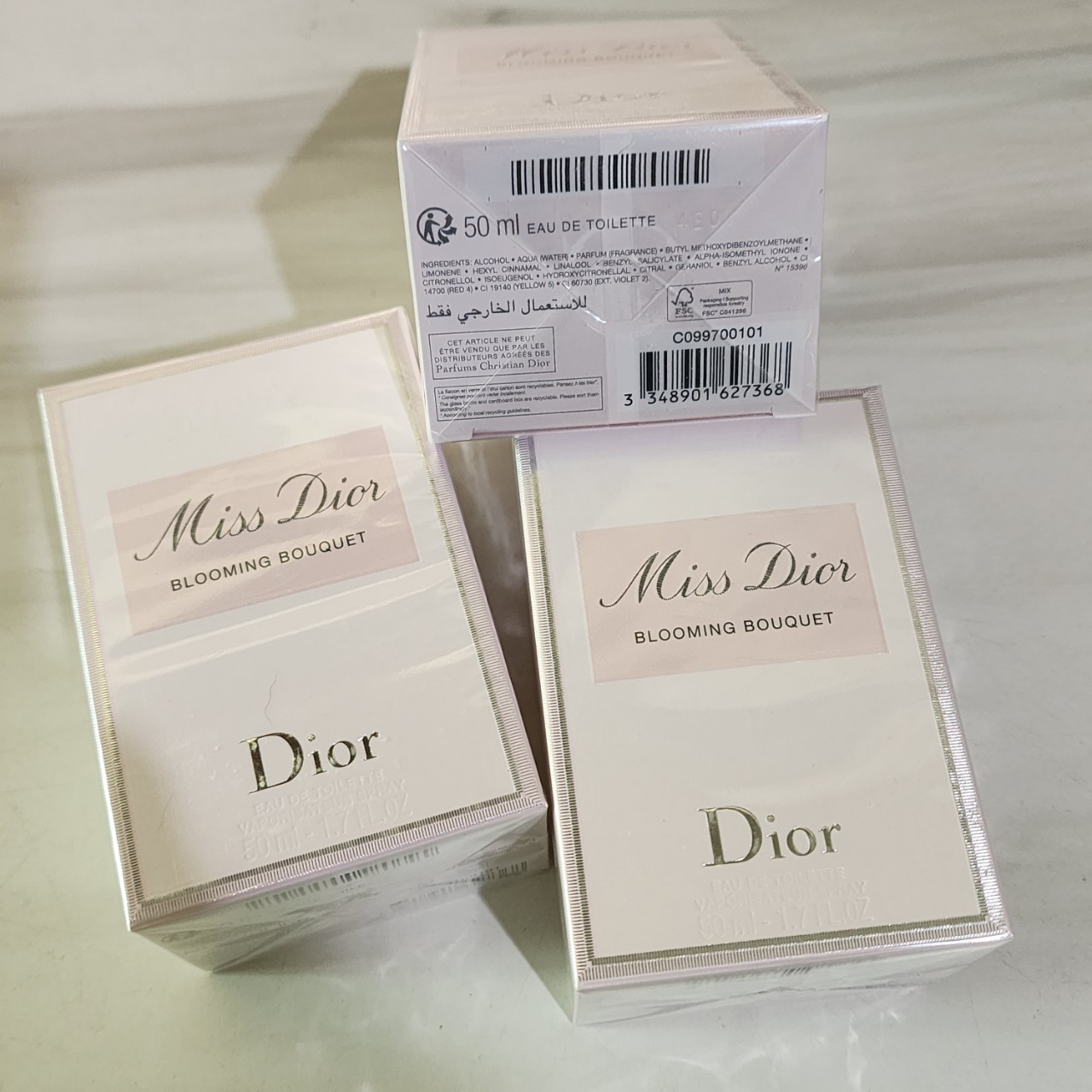 น้ำหอมแท้ Christian Dior Miss Dior Blooming Bouquet edt 50ml กล่องซีล โบว์ผ้า