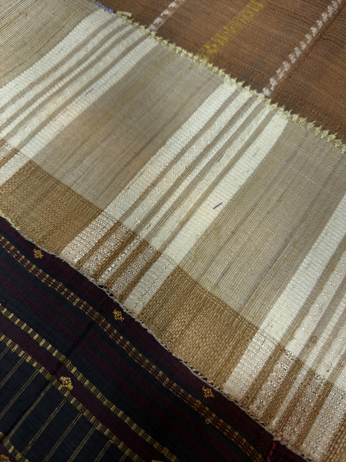 ซิ่นจกขิดไหม ขนาด1x2เมตร สีดำ รหัส R4F-155-1204681