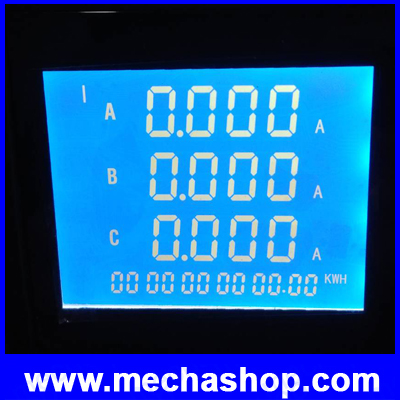 มิเตอร์วัดหน่วยไฟฟ้า มิเตอร์วัดกำลังไฟฟ้า เพาเวอร์มิเตอร์ RS485 3-Phase Power Energy Meter 4-digit Electric Current Voltage VA Hz kWh YG889-9SY