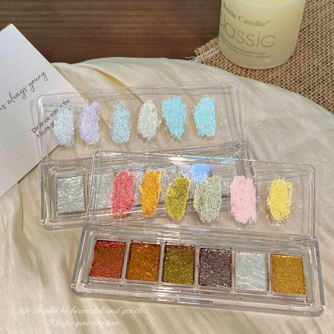 สีโพลาไรซ์ สีMermaid เนื้อครีมเมอเมด ตกแต่งเล็บ 6สี/เซต