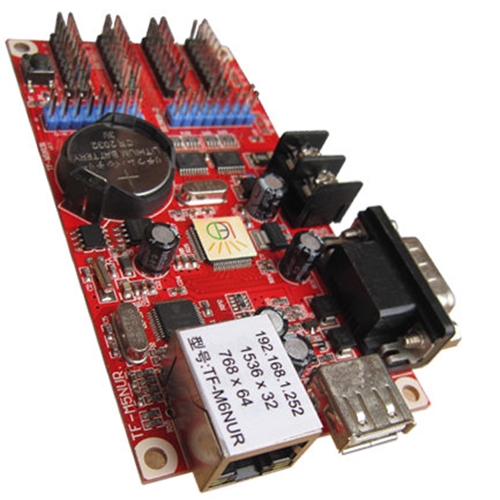 แผงควบคุม ป้ายไฟวิ่ง TF-M6NUR LAN USB RS232