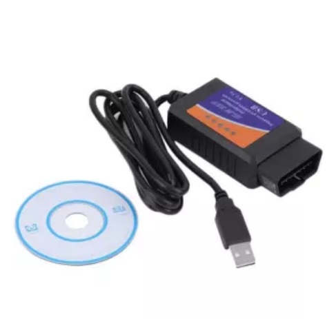 ELM327 ยูเอสบี V1.5 สาย Obd OBDII OBD2 การวินิจฉัยเครื่องสแกนเนอร์รถยนต์