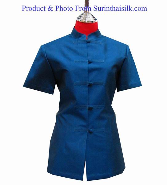 แบบตัด เสื้อผ้าไหม (ไม่รวมผ้า) ตามแบบ รหัส CUT-ST-0527661