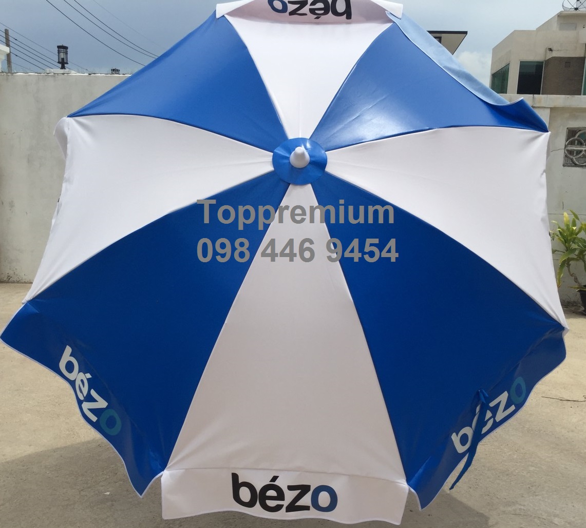 ร่มสนาม 45 นิ้ว ทรงกลม 8 ก้าน ร่มสนามสกรีนโลโก้ โรงงานผลิตร่มราคาถูก