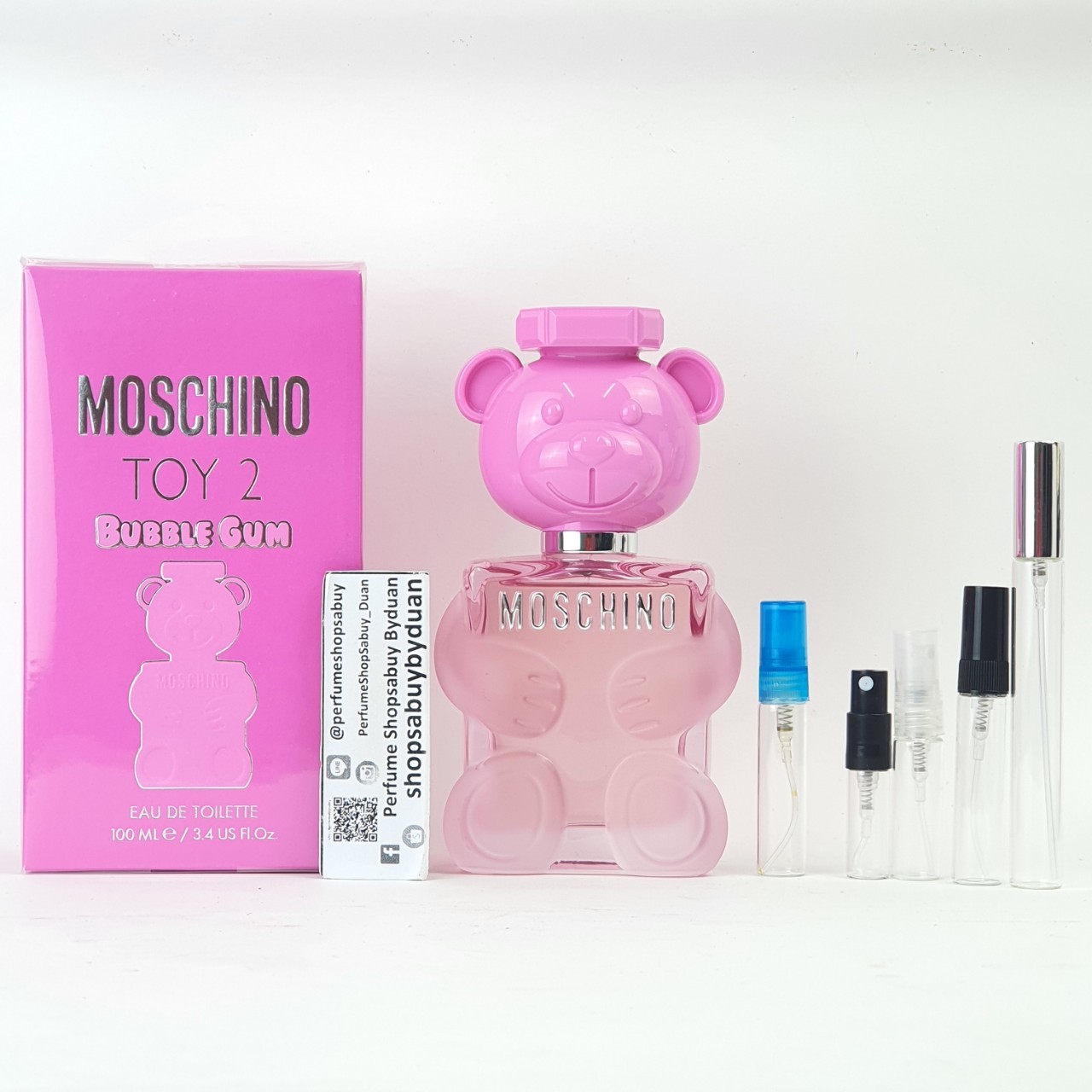 น้ำหอมแท้แบ่งขาย Moschino Toy 2 Bubble Gum Eau De Toilette💕Travel Size #แบบทดลอง