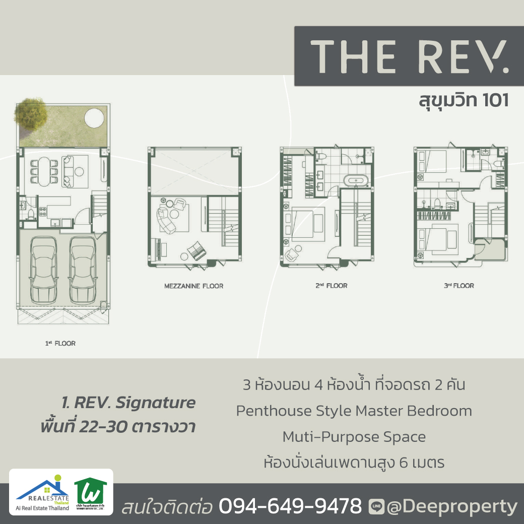 🏡 ขายบ้านราคาเท่าคอนโด “กลางสุขุมวิท” ที่ใกล้รถไฟฟ้าปุณณวิถี เดินเข้าออกได้ ไม่ต้องกลัวแผ่นดินไหว? (ทาวน์โฮม The Rev สุขุมวิท 101)