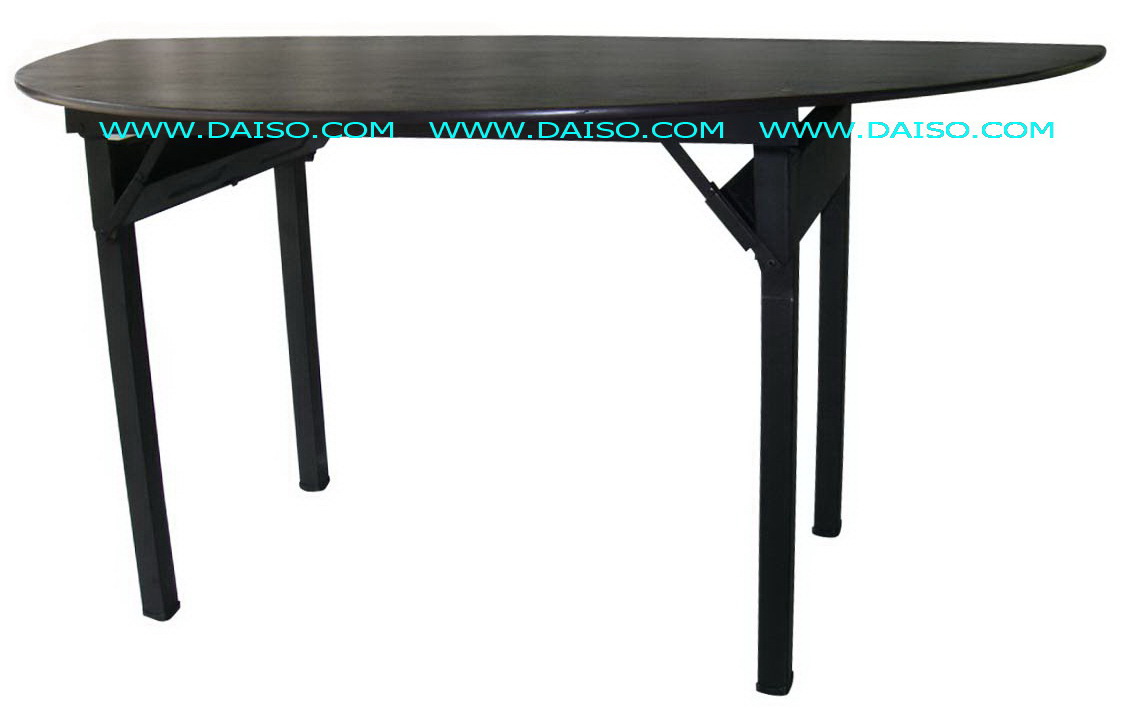 โต๊ะจัดเลี้ยงครึ่งวงกลม โต๊ะครึ่งวงกลมพับขาได้