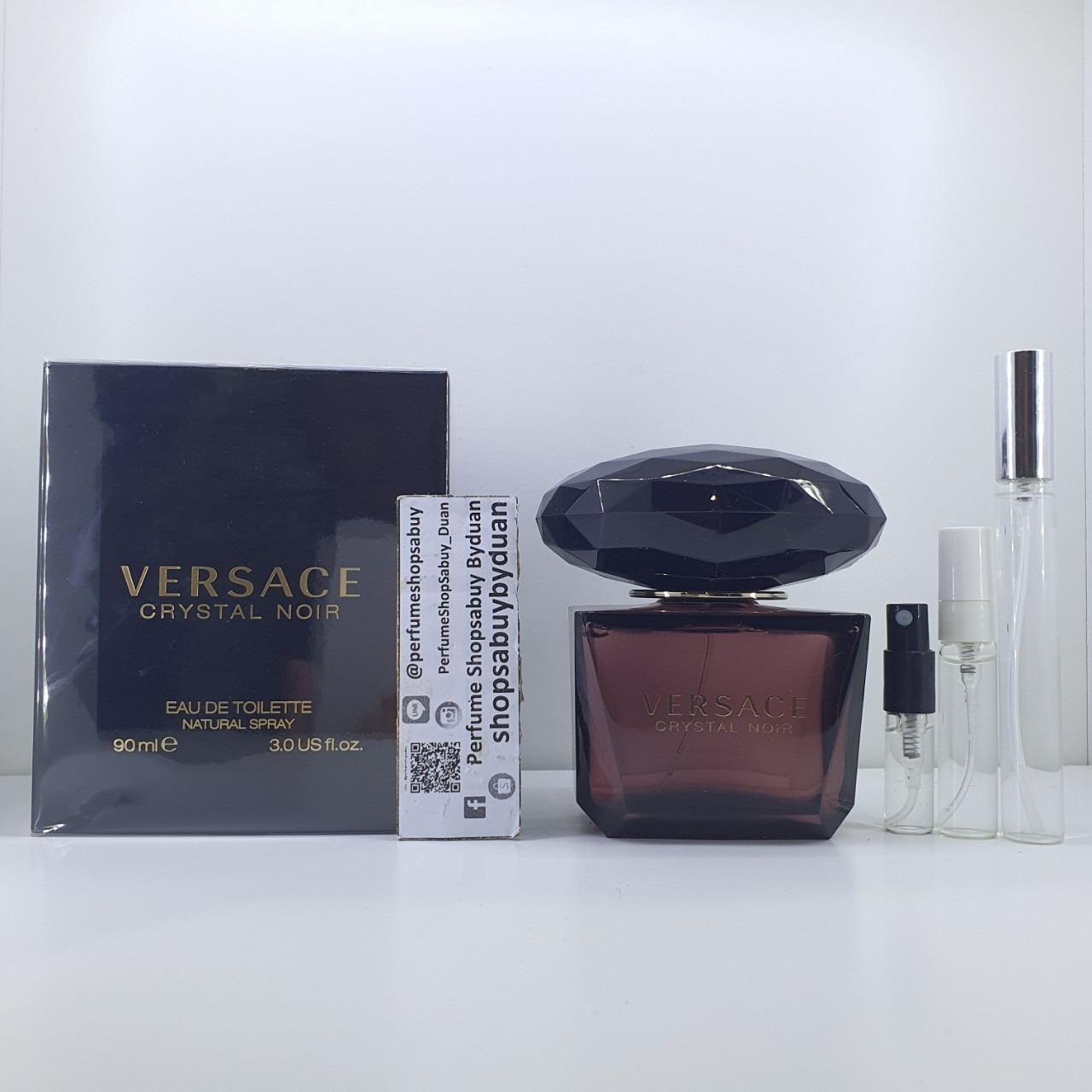 น้ำหอมแท้แบ่งขาย VERSACE CRYSTAL NOIR EDT💕Travel Size #แบบทดลอง