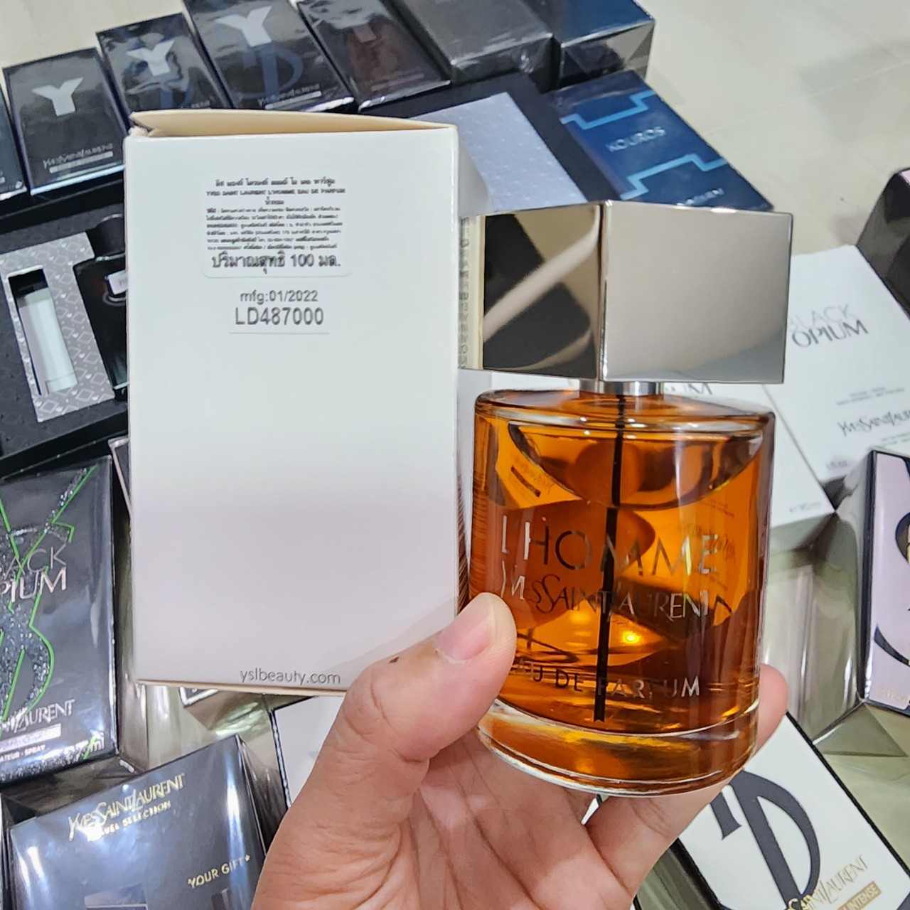 น้ำหอมแท้ YSL L'Homme Eau De Parfum 100ml กล่องเทส ป้ายไทย 01/2022