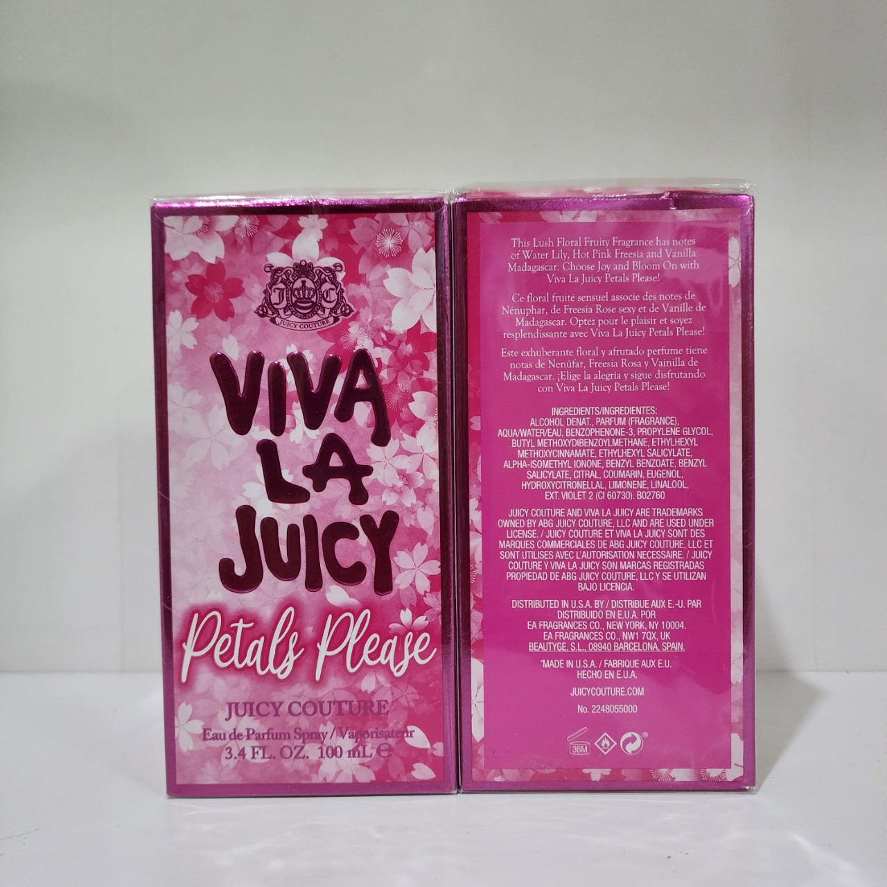 น้ำหอม Juicy Couture Viva La Juicy Petals Please 100ml กล่องซีล กล่องบุบ