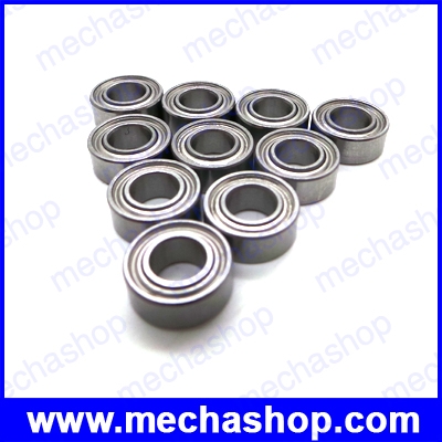 (10ชิ้น) บอลแบริ่ง แบริ่งขนาดเล็ก MR105 MR105ZZ Metal Sealed Shielded Miniature Mini Bearing Ball 5 x 10 x 4mm