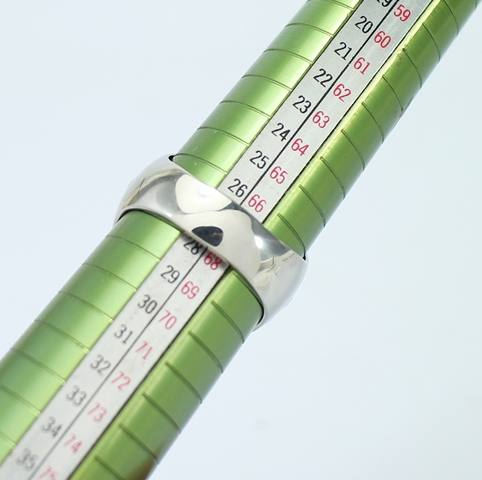 SI0054 แหวนไม้กางเขนลงยาประดับพลอยแดง เงินแท้ 92.5% นน.14.6 กรัม ขนาดแหวน 48