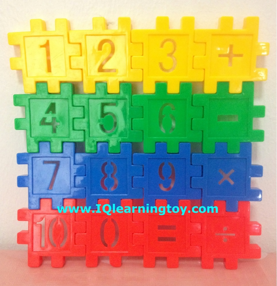 Brick-Number แผ่นต่อตัวเลข เรียนรู้เรื่องคณิตศาสตร์ และประกอบเป็นรูปร่างต่างๆได้ตามจินตนาการ สนุกสนานเพลิดเพลิน แถมกระเป๋า & จัดส่งฟรี