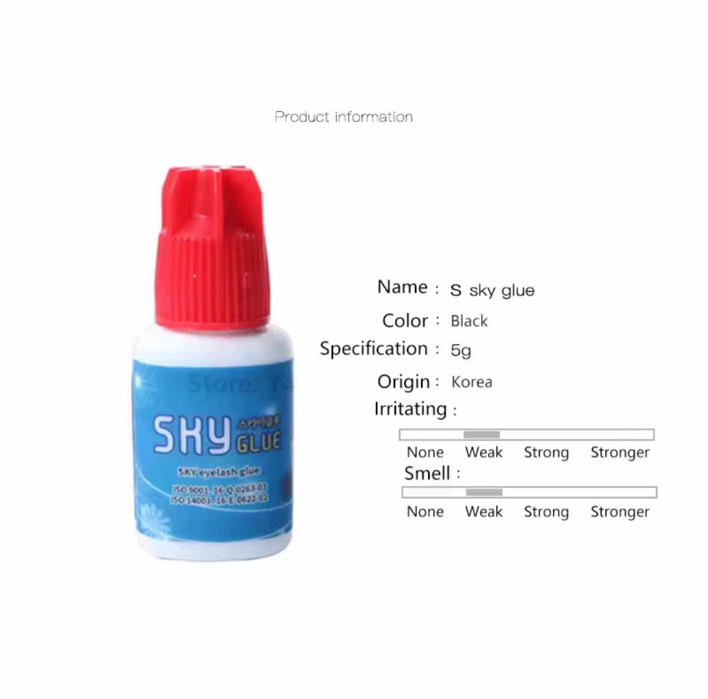 กาวต่อขนตา SKY ฝาแดง กาวต่อขนตาจากเกาหลี SKY Glue ของแท้