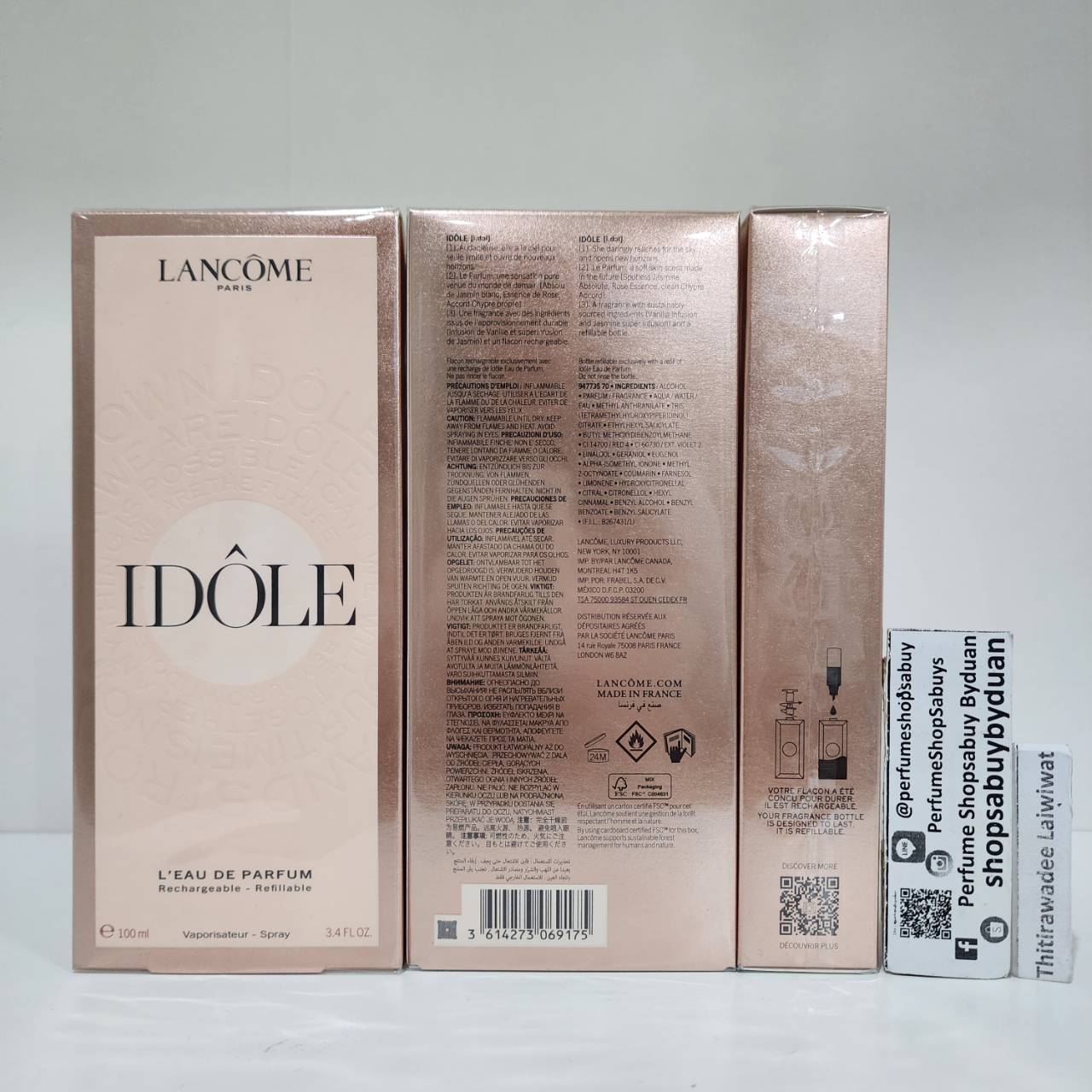 น้ำหอมแท้ Lancome Idole EDP 100ml กล่องซีล