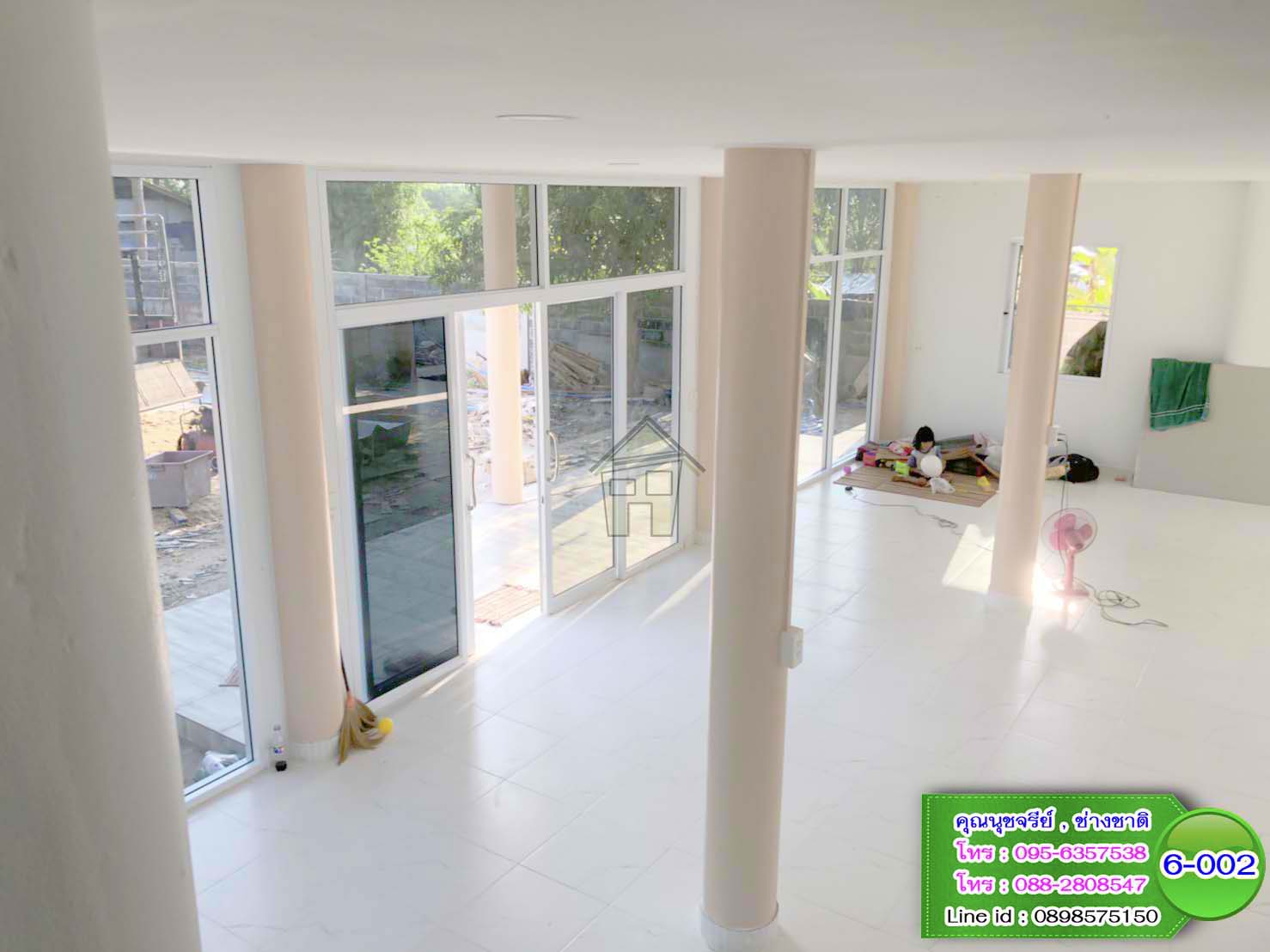 6-002 บ้านน็อคดาวน์ - บ้านหลังใหญ่ - ทรงจั่วมุกซ้อน