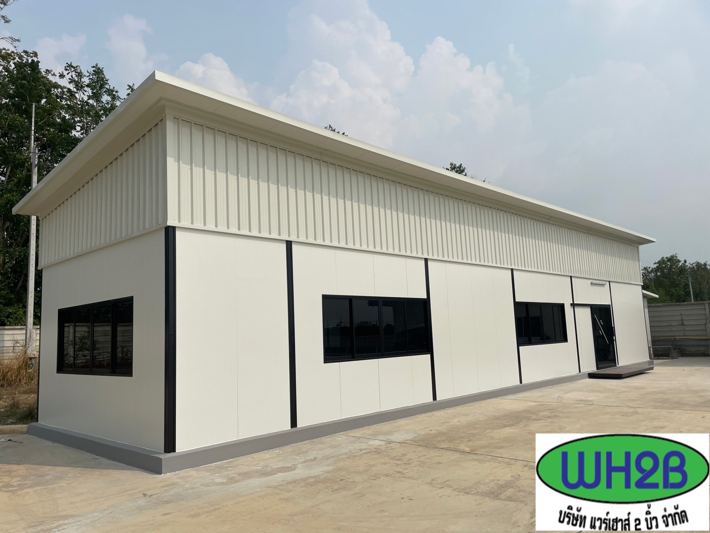 ออฟฟิศสำเร็จรูป บริษัทเหลียงซิ ขนาด5.00x20.00x4.50 เมตร