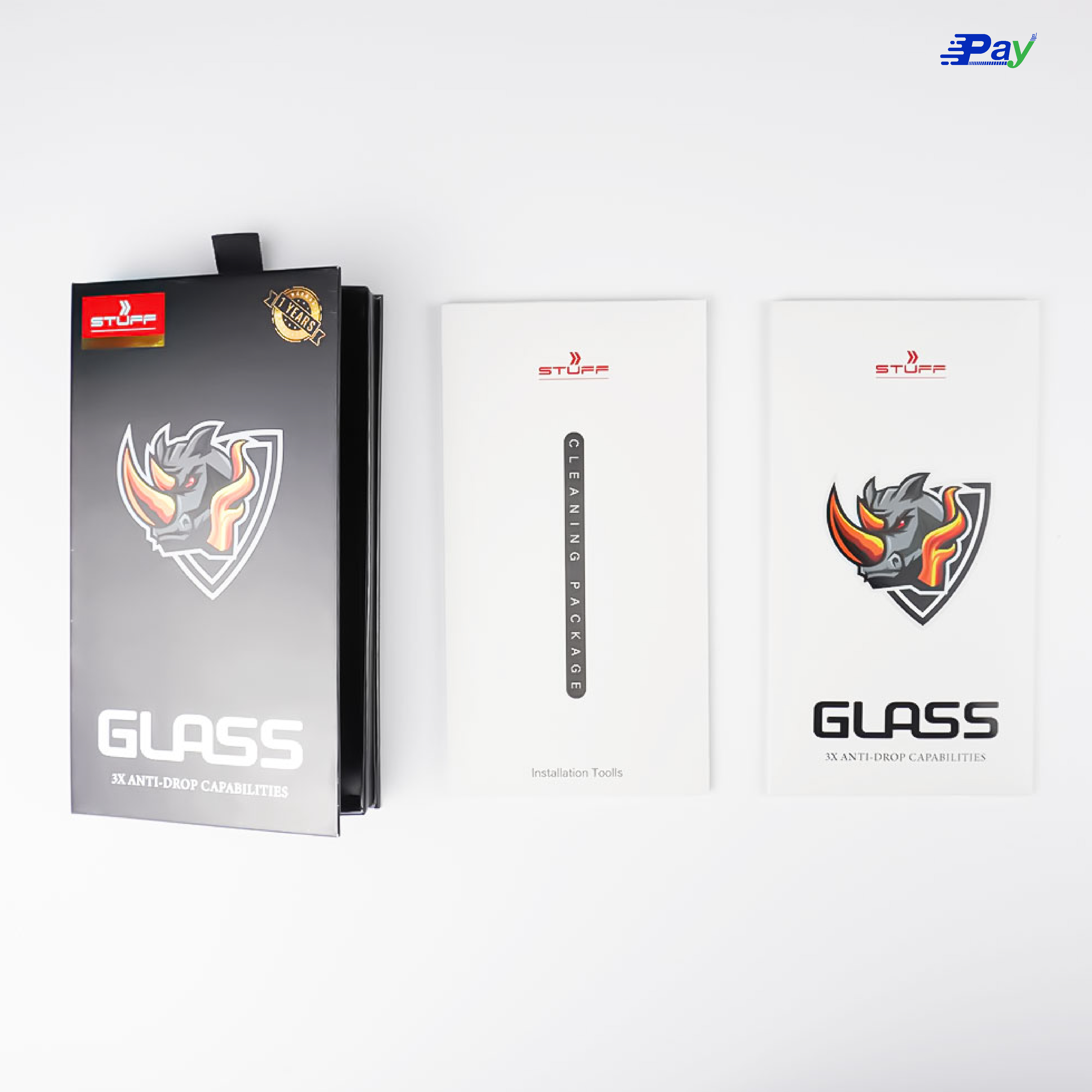 STUFF FILM Extreme Protection 9H ฟิล์มมือถือ กระจกนิรภัย ฟิล์มกันรอย เต็มจอใส สำหรับ 15ProMax/15Pro/15Plus/15/14ProMax/14Pro/14/13ProMax/13Pro/13/12ProMax/11ProMax/11