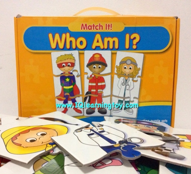 Match-It-Who I Am ภาพตัดต่อ ชุดอาชีพต่างๆ ฝึกให้เด็กๆได้รู้จักการสังเกตุ และจดจำ ส่วนประกอบต่างๆของภาพ ส่งฟรี