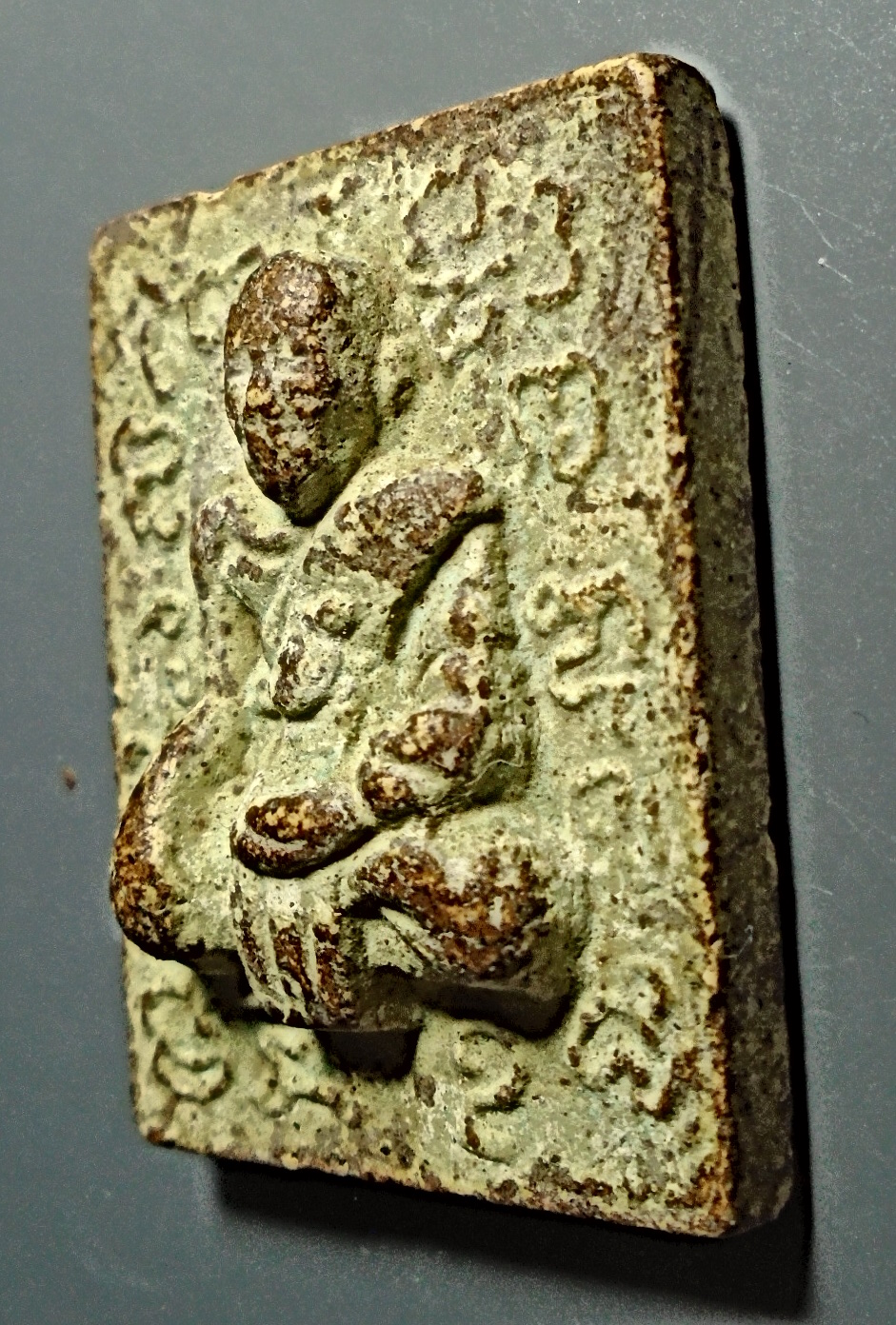 พระผงสี่เหลี่ยม รูปเหมือน ลพ.จง วัดหน้าต่างนอก อยุธยา