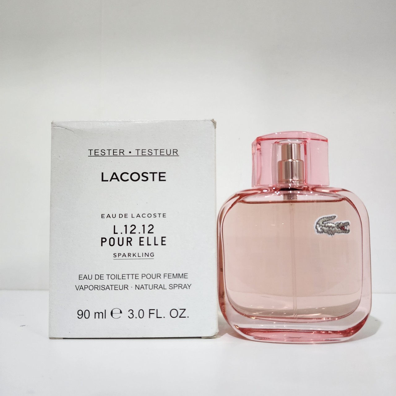 น้ำหอม Eau de Lacoste L.12.12 Pour Elle Sparkling Lacoste for women 100ml กล่องเทส