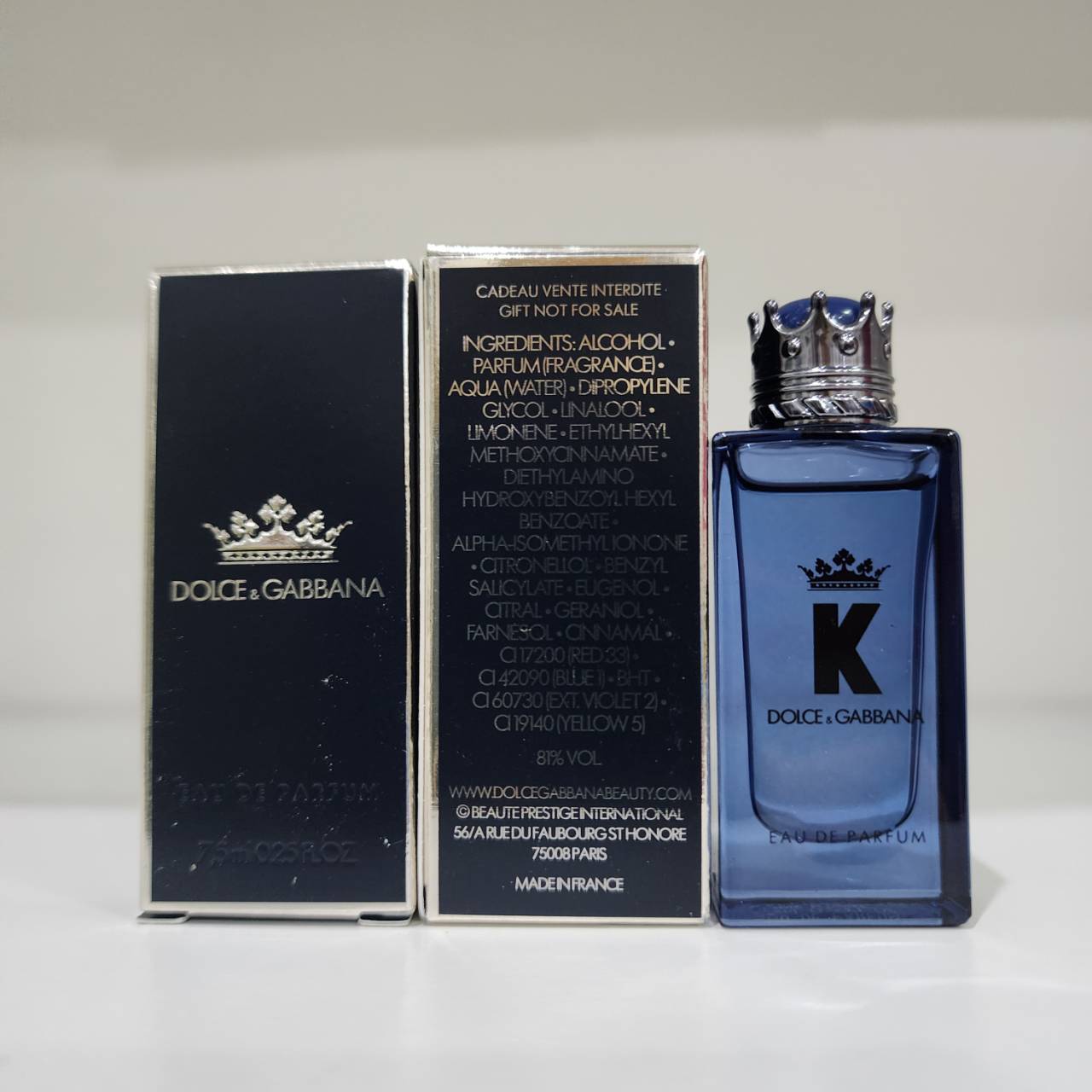 น้ำหอมจิ๋วมินิ Dolce & Gabbana K EDP 7ml แบบแต้มมีกล่อง ( Mini Perfume น้ำหอมขนาดพกพา) น้ำหอมจิ๋วมินิ ขวดน่ารัก ตั้งโชว์ก็สวย พกพาก็สะดวก หัวแต้มตามจุดชีพจร