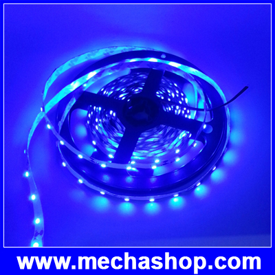 ไฟLED Strip 300LEDs Flexible Strip Ribbon 5M 3528 12V 60LED/M สีน้ำเงิน (ไม่กันน้ำ)